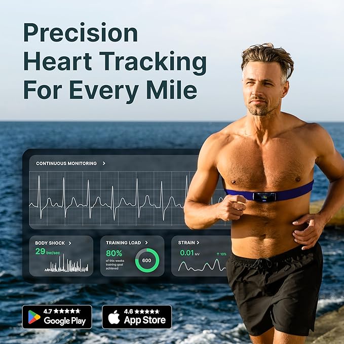 Frontier X2 Smart Heart Rate Monitor Chest Strap, Wearable Heart Rate Monitor - Image 6