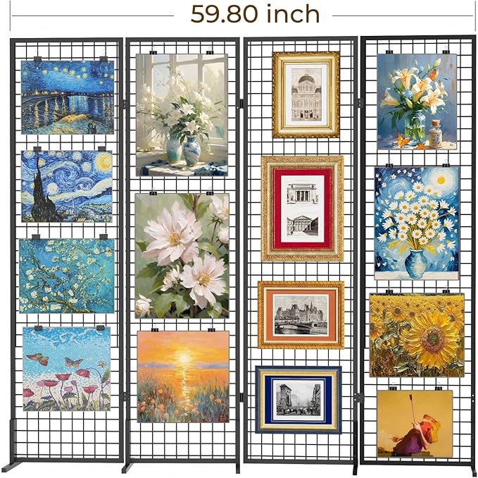DEMEGA Grid Wall Panels Foldable Gridwall Panel Display Stand Art Show Display - Image 7