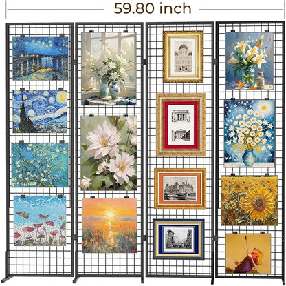 DEMEGA Grid Wall Panels Foldable Gridwall Panel Display Stand Art Show Display - Image 7