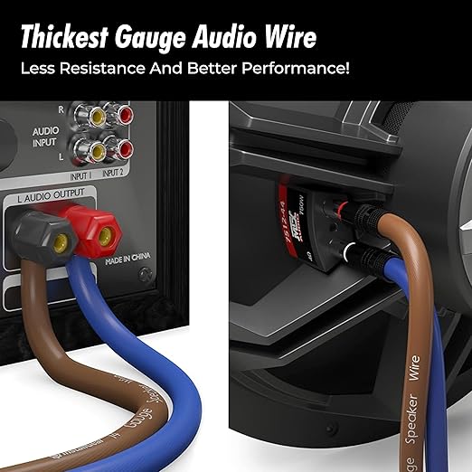 InstallGear 14 Gauge Speaker Wire 100 ft Cable, 14 AWG Speaker Wire Cable - Image 4