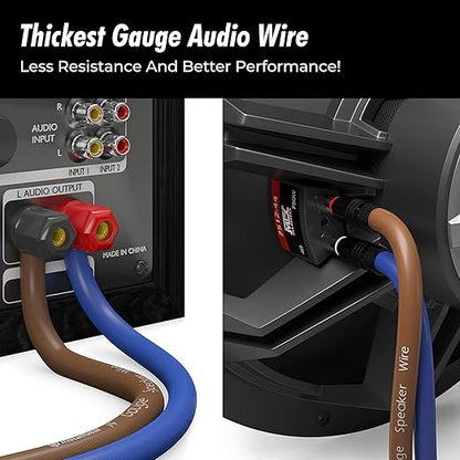 InstallGear 14 Gauge Speaker Wire 100 ft Cable, 14 AWG Speaker Wire Cable - Image 4