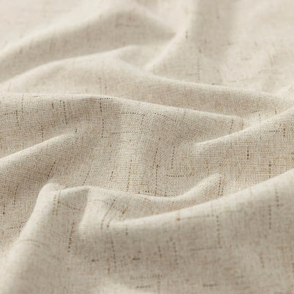 KOUFALL 52x86 Inches Long Light Tan Back Tab Linen Blackout Curtains - Image 9