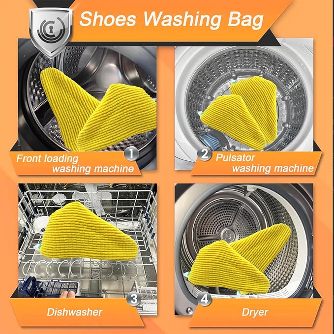 Shoes Washing Bag for Washing Machine, Reusable Laundry Shoe Bag For Washer And - Image 4