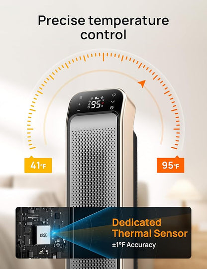 DREO Space Heater Indoor, 3 Modes, Overheating & Tip-Over Protection, Electric - Image 7