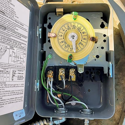 careNEW T101M Mechanical Timer Switch - 120V 2HP 40A SPST Pool Pump Timers - Image 6