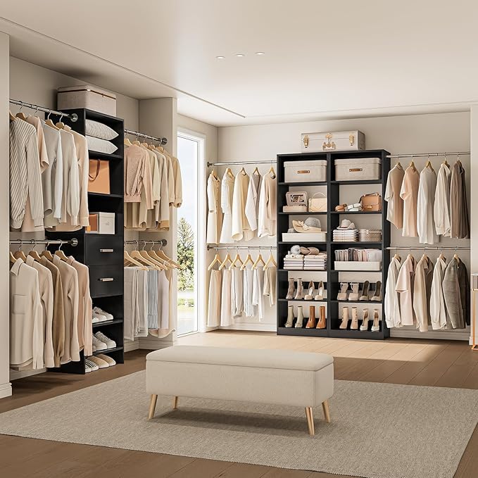 W1 Closet System, 3.5FT-7.7FT Closet Organizer System - Image 2