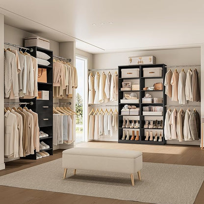 W1 Closet System, 3.5FT-7.7FT Closet Organizer System - Image 2