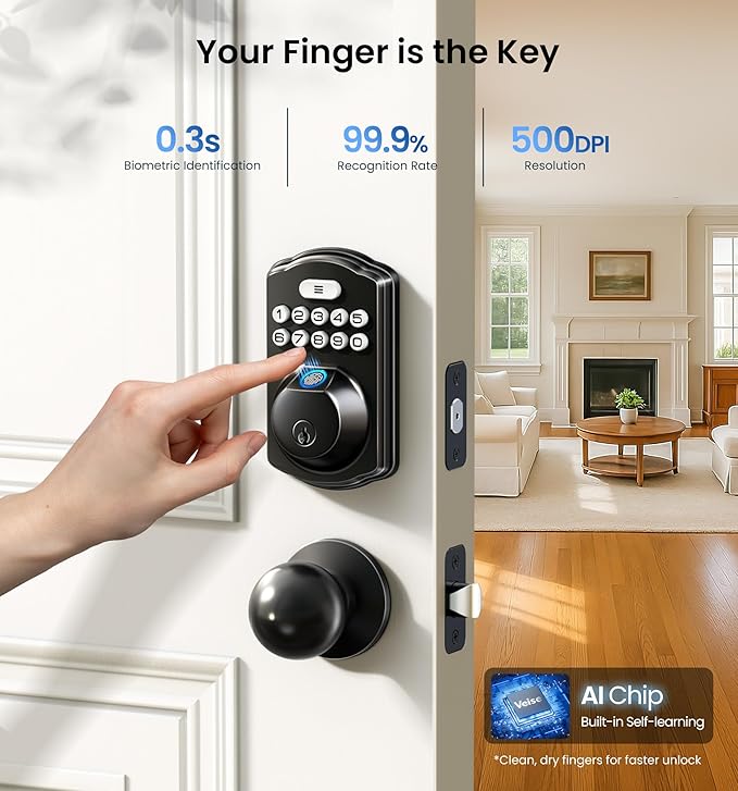 Veise Fingerprint Door Lock - Image 2