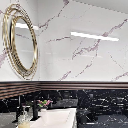 Dundee Deco Faux Marble Wall Panels - 2 ft X 4 ft - Glossy - Image 3