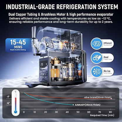 Slushie Machine, 85oz Ice Cream Machine & Slushy Machine - Image 5