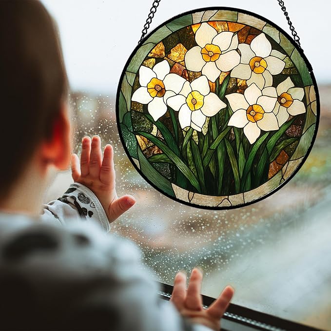 CRISGIF Stained Glass Window Hanging - Image 2