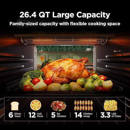 Midea Flexify Pro 10+4 Toaster Oven Air Fryer Combo, Graphene Juicy-Lock Cooking - Image 9