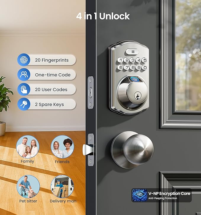 Veise Fingerprint Door Lock - Image 3