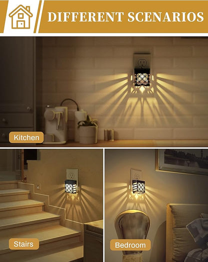 DORESshop Plug-in Night Lights, Dusk to Dawn Sensor, Adjustable Brightness - Image 2
