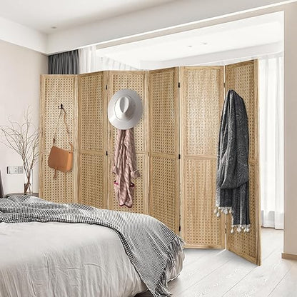 Babion 6 Panel Pegboard Display, Pegboard Room Divider Freestanding Folding - Image 3