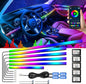 Dreamcolor Acrylic Interior Car Lights, AMKI Car LED Strip Light by AMKI