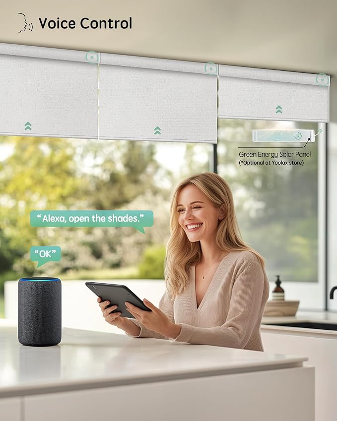 Yoolax Motorized Blinds with Remote, Smart Blinds - Image 2