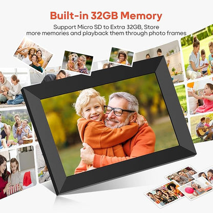 BIGASUO Digital Picture Frame, 10.1" Frameo Digital Frame WiFi - Image 4