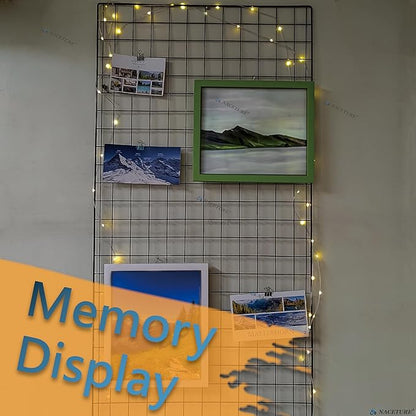 NACETURE Grid Wall Panels- 4 Pcs 2x4 ft Black Grid Wall Panel Display - Image 7