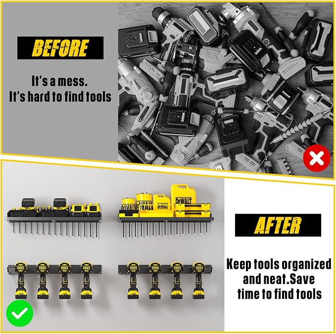 Power Tool Organizer Wall Mount, Heavy Duty Tool Organizers and Storage - Image 5