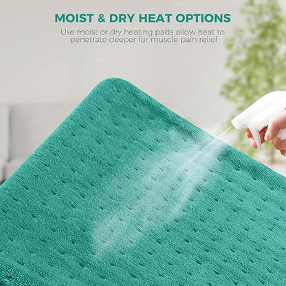 NOWWISH Heating Pad for Back Pain Relief & Period Cramps, 12x24 Inches Electric - Image 2