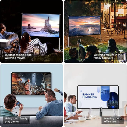 Portable Projector Screen 60inch, Movie Projection Screen, Indoor Projector - Image 7