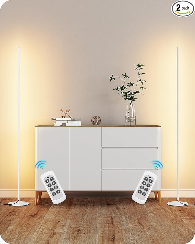 EDISHINE Minimalist LED Corner Floor Lamp by EDISHINE