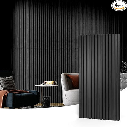 Art3d 4 Pack 47.2 x 23.6in. Wood Slat Acoustic Panels by Art3d
