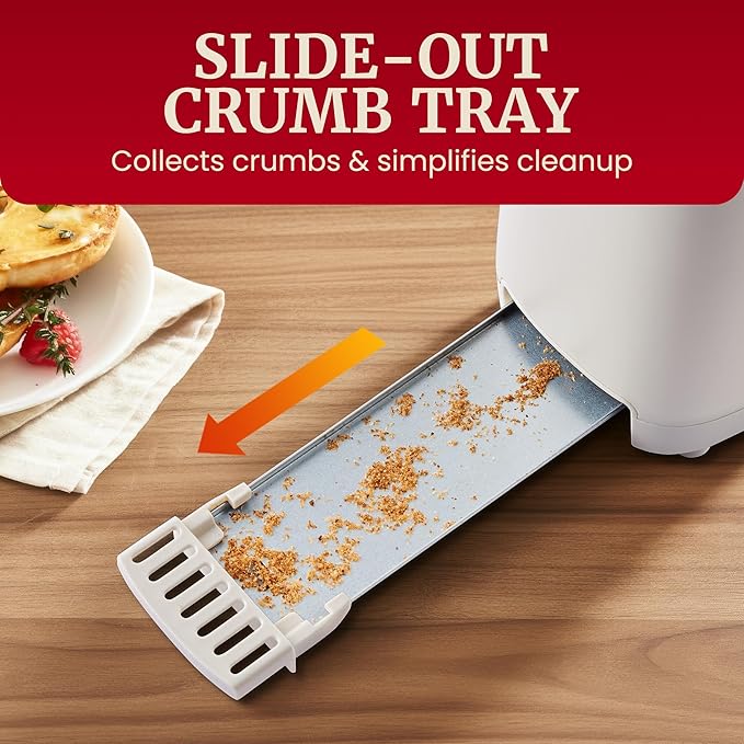 Elite Gourmet ECT2517C SLIMTOAST™ 2-Slice, Long Slot Toaster, Cool-touch Body - Image 5