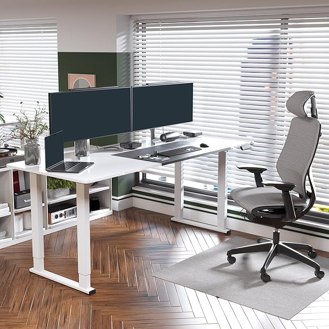 SANODESK 4-Leg Standing Desk, Electric Height Adjustable Desk - Image 2