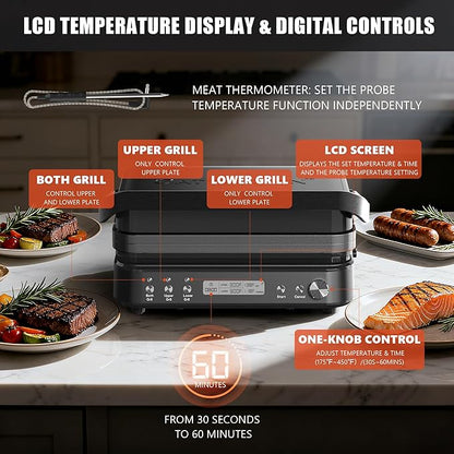 CATTLEMAN Panini Grill Press Sandwich Maker - Image 6