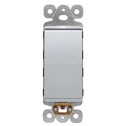 LIDER Minimalist Design Matte Finish Lighted Decorator Switch, Frameless Paddle by LIDER