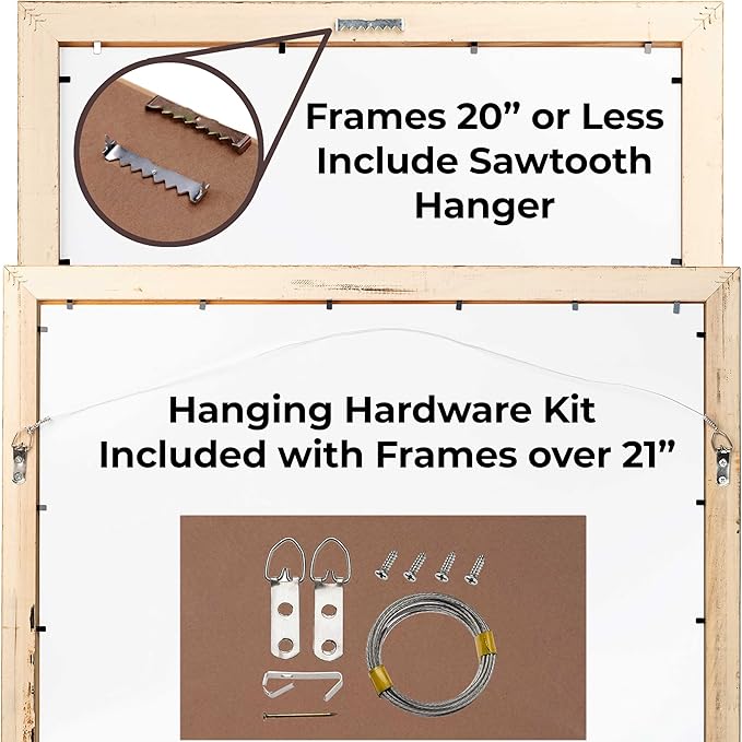 28x39 Shadow Box Frame Black | 1 Inch Deep Solid Wood Shadowbox Display Frame | - Image 6