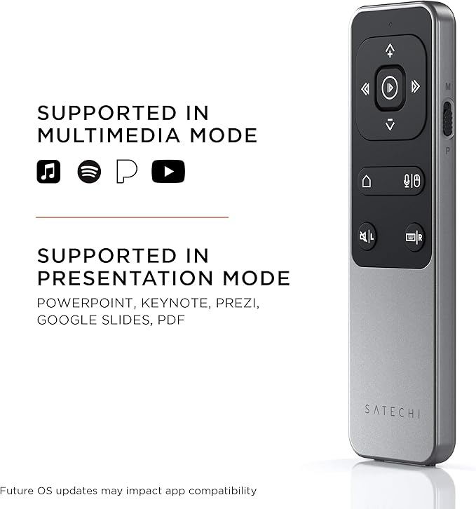 Satechi Bluetooth Remote Control, R2 Multimedia Remote Control in Presentation - Image 6
