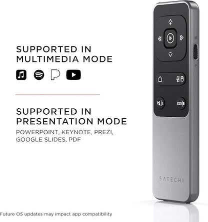 Satechi Bluetooth Remote Control, R2 Multimedia Remote Control in Presentation - Image 6