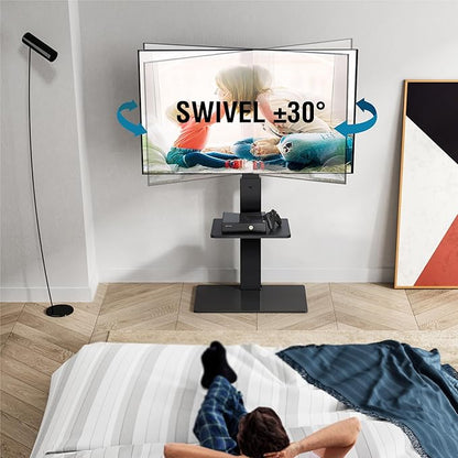 FITUEYES Swivel Floor TV Stand - Image 4