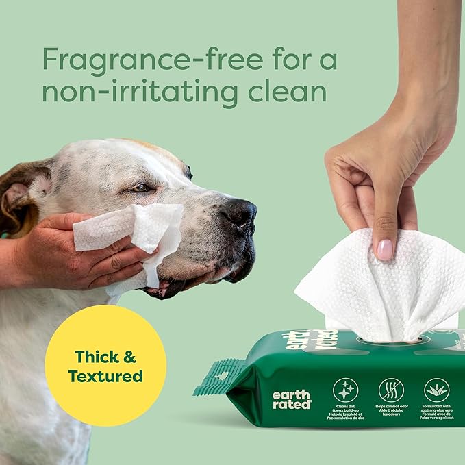 Earth Rated Vet-Developed Dog Eye Wipes, Hypoallergenic Pet Wipes - Image 5