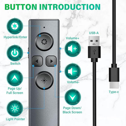 2 in 1 USB Type C Presentation Clicker - Image 2