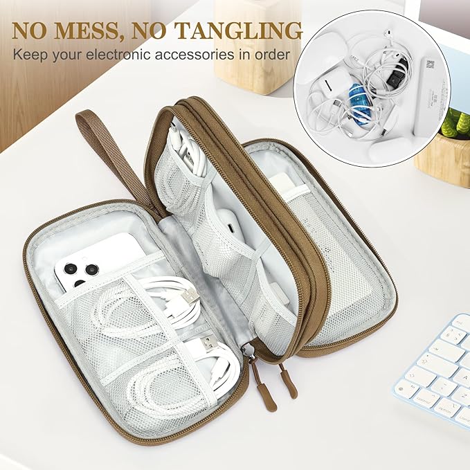 FYY Electronic Organizer, Travel Cable Organizer Bag Pouch Electronic - Image 5