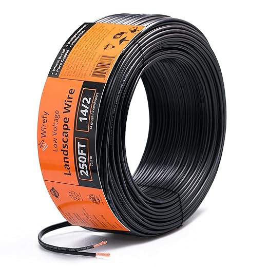 Wirefy 14/2 Low Voltage Landscape Wire 250 ft | Low Voltage Landscape Lighting by Wirefy