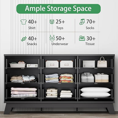 Xixini Fluted Dresser for Bedroom - Image 3