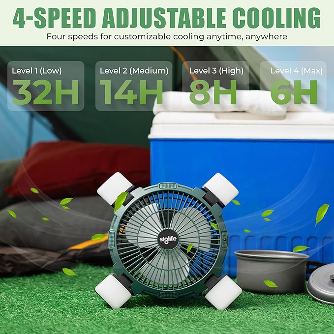 Solar Camping Fan – Camping Fan Solar Powered - Image 5