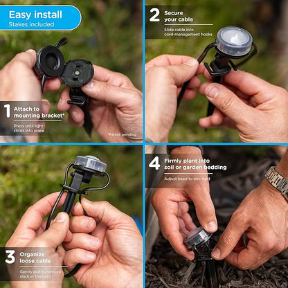 Enbrighten Vibe Eternity Landscape Lights, 8 RGBWIC LEDs, Weatherproof - Image 6