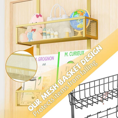 Kaiferty Over The Door Hooks Organizer, Coat Rack Over The Door Storage Hanger - Image 6