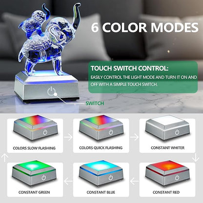 ZEERSHEE 2.6*1.2inch Multicolor LED Light Base - Image 3