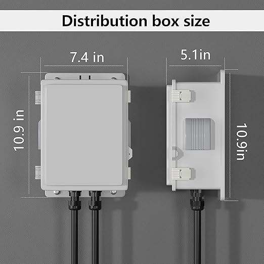 Outdoor Waterproof Electrical Junction Box, ABS Water Resistant Enclosure - Image 5