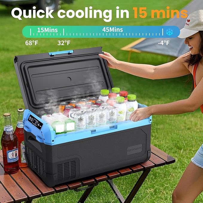 30L Car Refrigerator Freezer, 32QT Single Zone Portable Fridge - Image 2