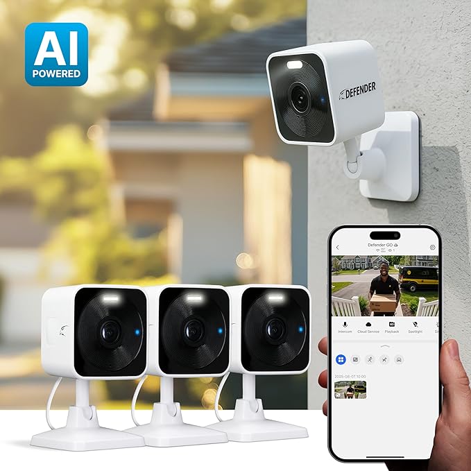 Defender GO 2K AI Powered WiFi Indoor/Outdoor Home, Baby Security Camera - Image 2