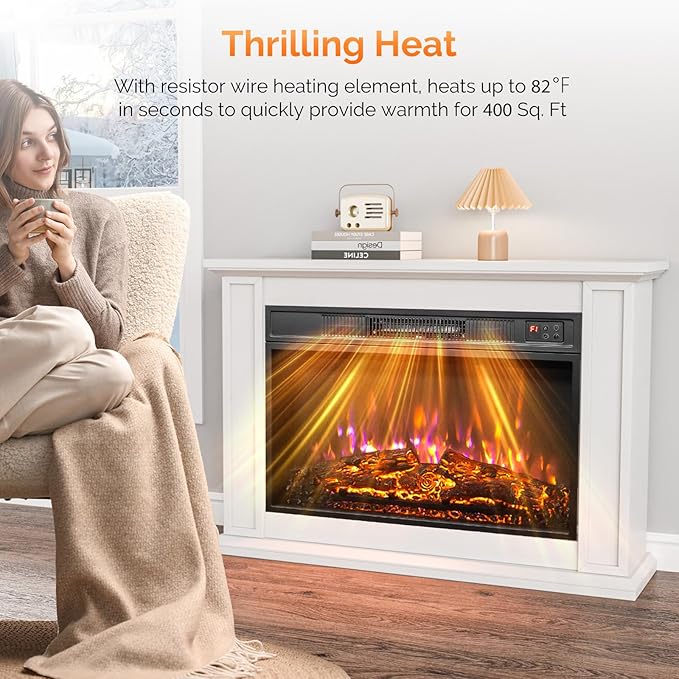 ROVSUN 26" Electric Fireplace Inserts - Image 3