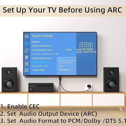 YEUGICEO 192KHz eARC ARC to Optical SPDIF Coaxial Audio Converter - Image 2